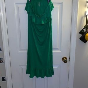 Strapless green dress from old navy